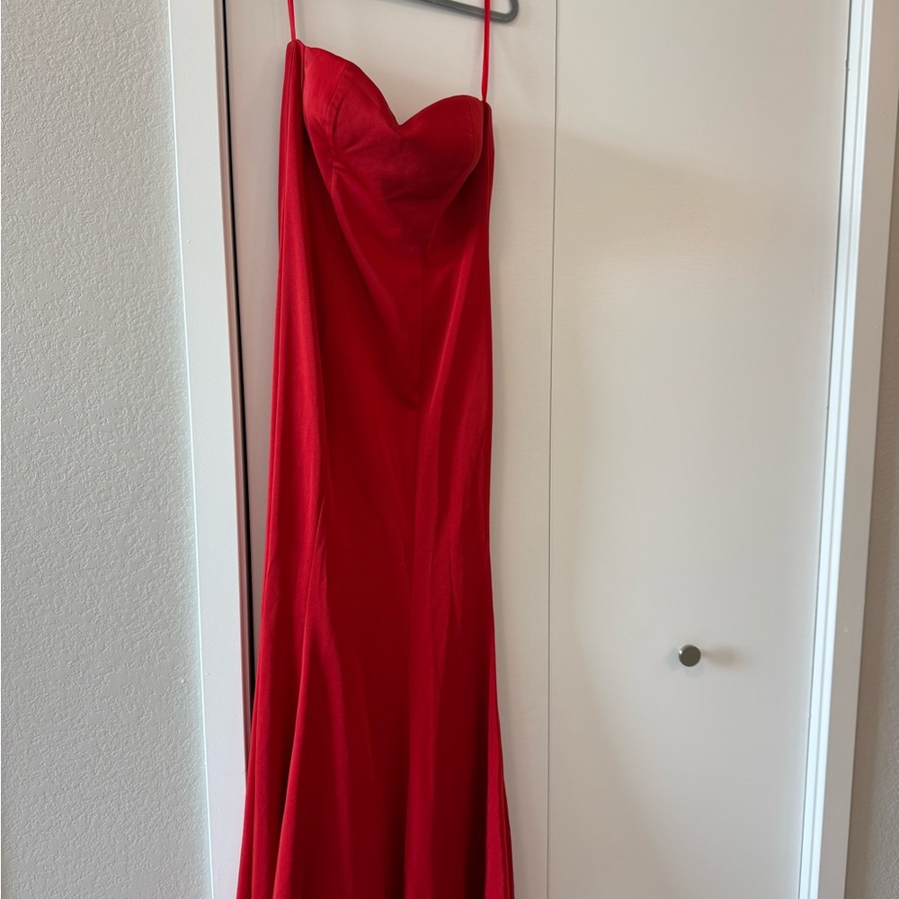 Elegant Red Evening Gown